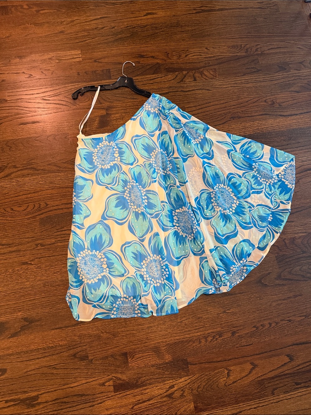 Julie Bowen caftan mini dress large